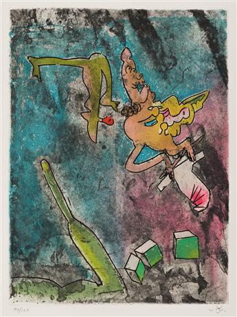 ROBERTO MATTA Group of 4 color etchings and aquatints from Centre Noeuds.